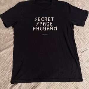 Secret Space Program Black Graphic Short Sleeve Tee